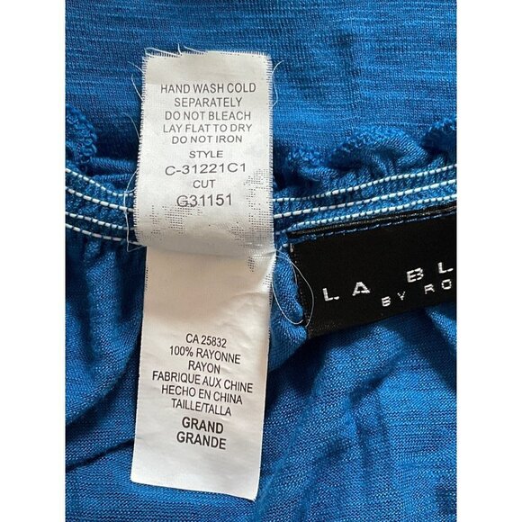 La‎ Blanca by Rod Beattie Blue casual dress women size Large - Picture 5 of 5